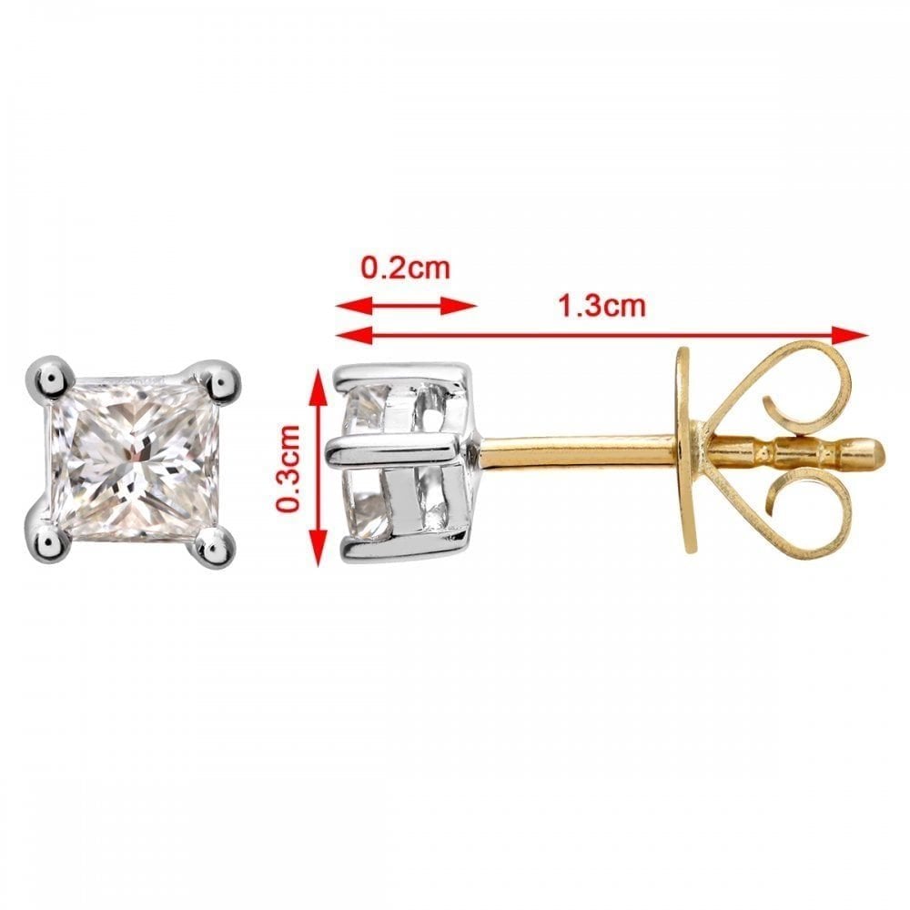 Diamond Stud Earrings - detail view | Prime Jewellery