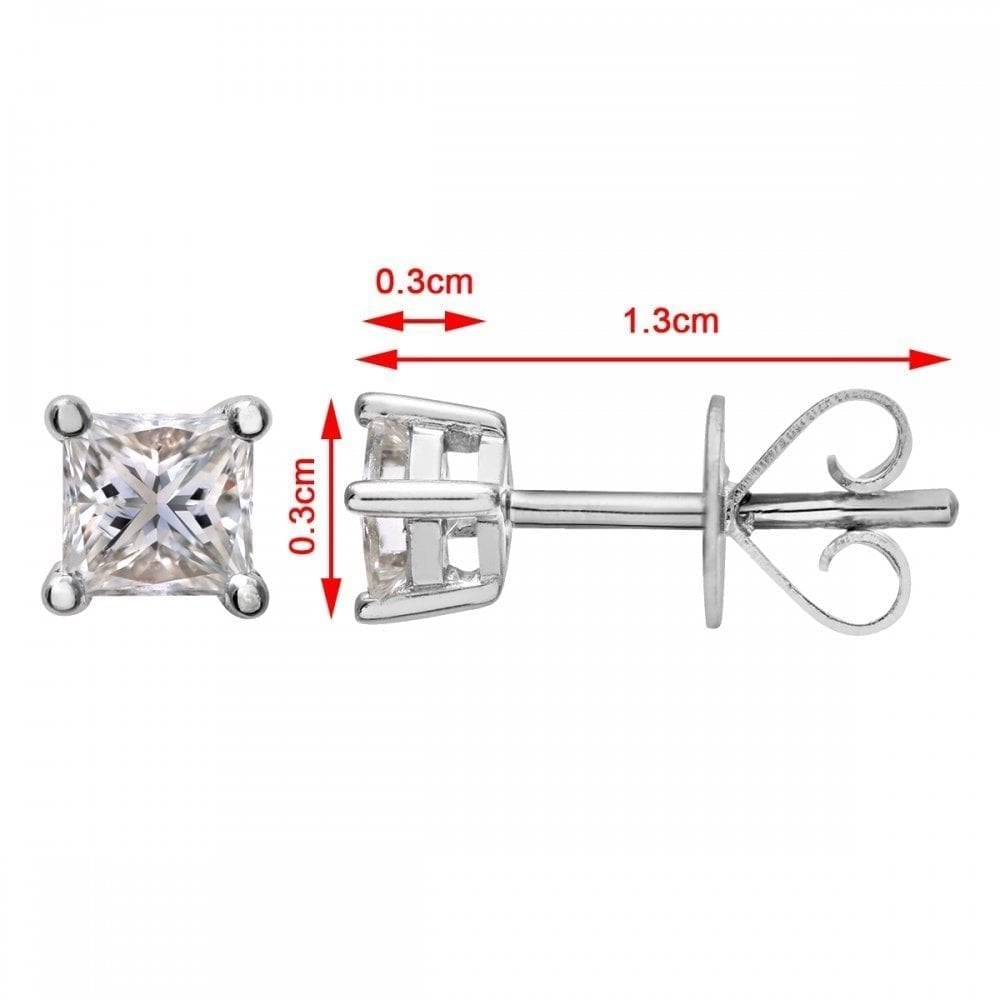Diamond Stud Earrings - detail view | Prime Jewellery