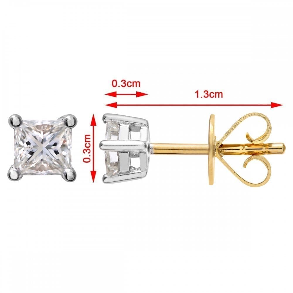 Diamond Stud Earrings - detail view | Prime Jewellery
