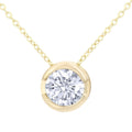 9ct Gold 0.50 Carat Natural Diamond Solitaire Necklace