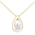 Diamond Solitaire Necklace 9ct Gold | Prime Jewellery