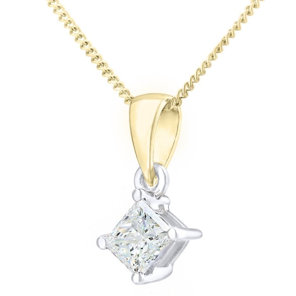 Diamond Pendant Necklace - detail view | Prime Jewellery