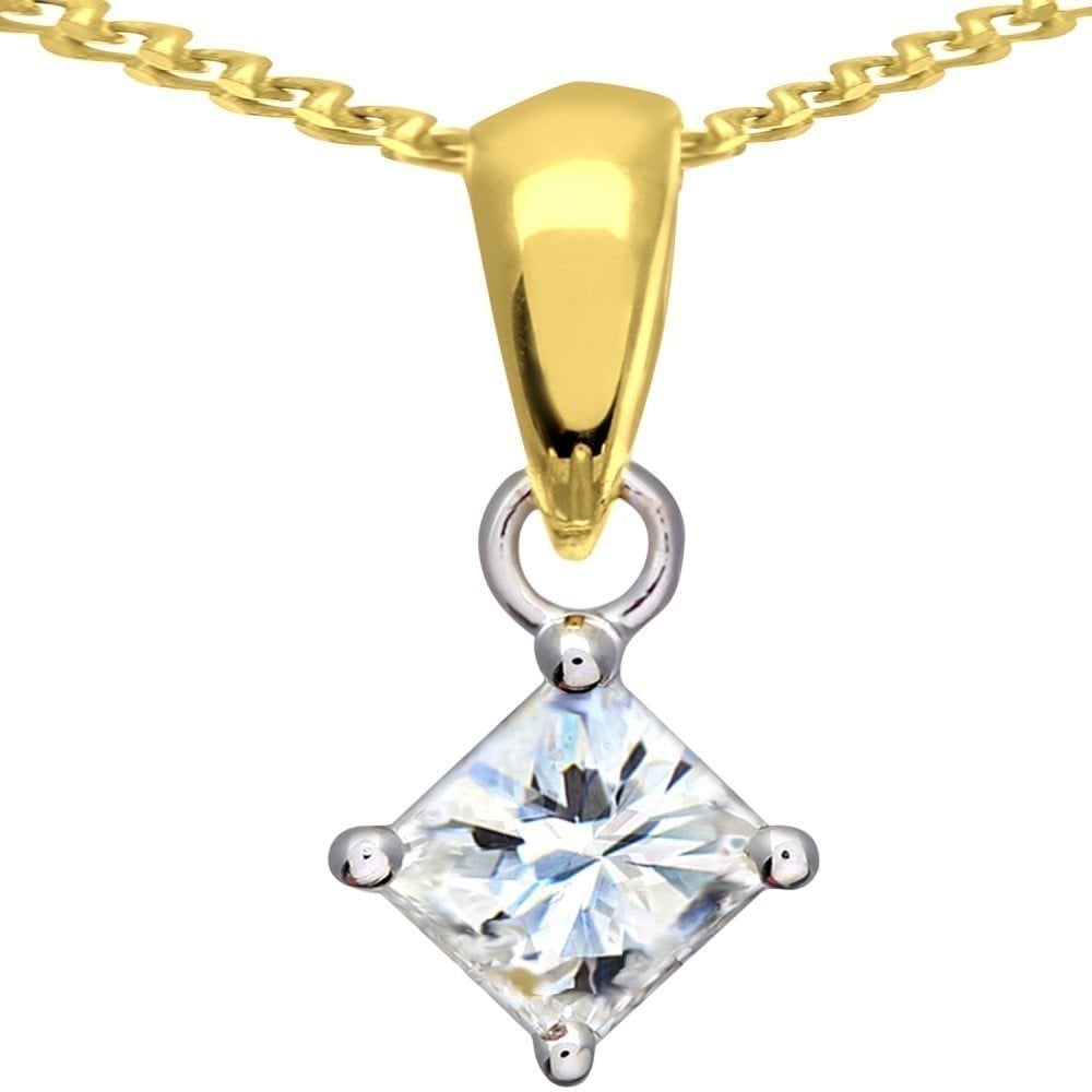 Diamond Pendant Necklace - detail view | Prime Jewellery