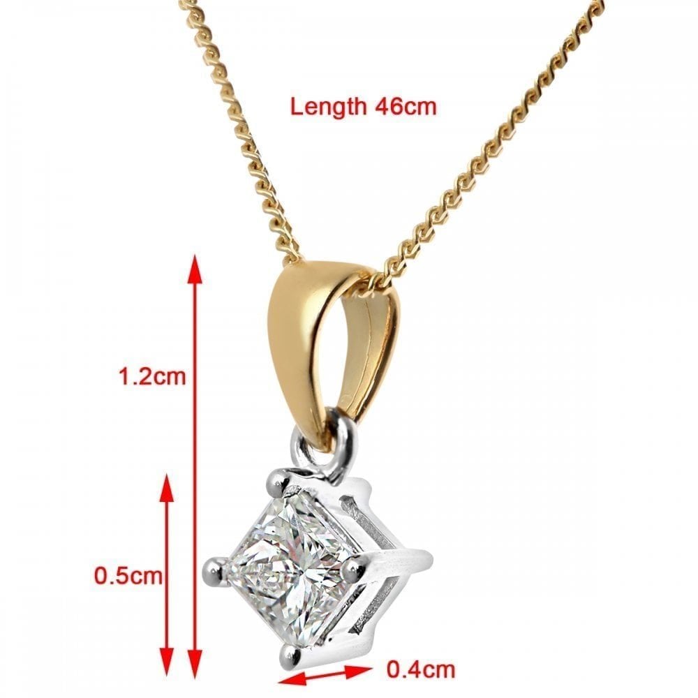 Diamond Pendant Necklace - detail view | Prime Jewellery