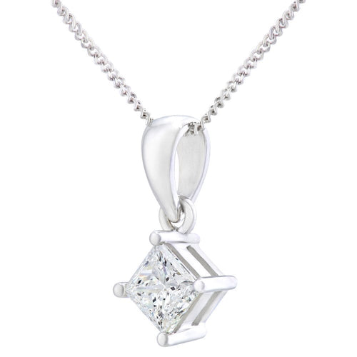 Diamond Pendant Necklace - detail view | Prime Jewellery