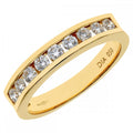 18ct Yellow Gold 0.50 Carat Natural Diamond Channel Set Eternity Band Ring