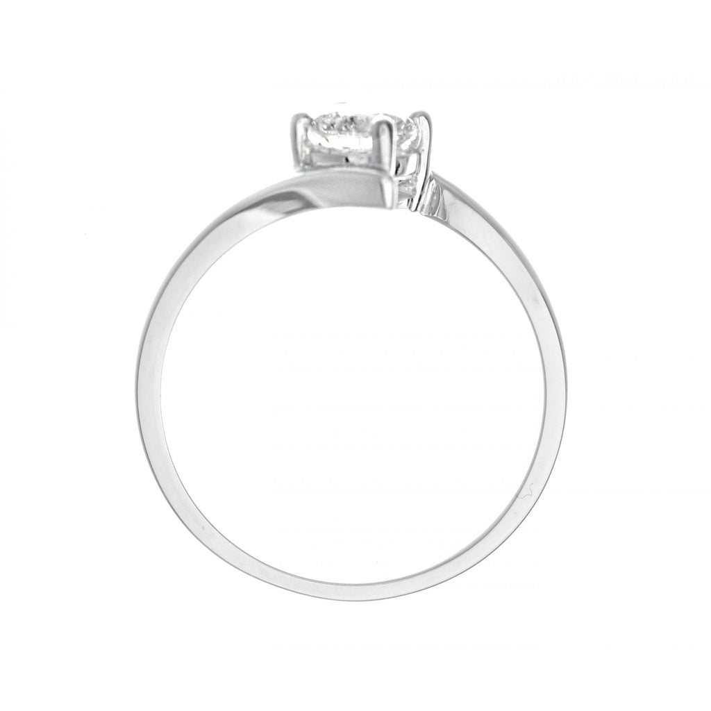 18ct White Gold Ring, 0.50ct Certified Diamond, Round Brilliant