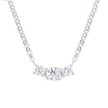18ct White Gold 0.20 Carat Natural Diamond Trilogy Necklace