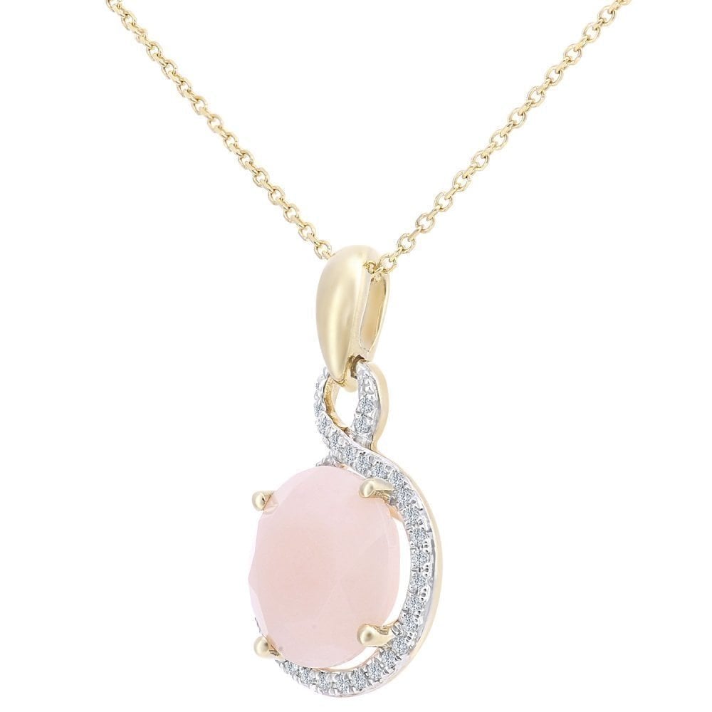 Pink Opal Necklace - detail view | Prime Jewellery