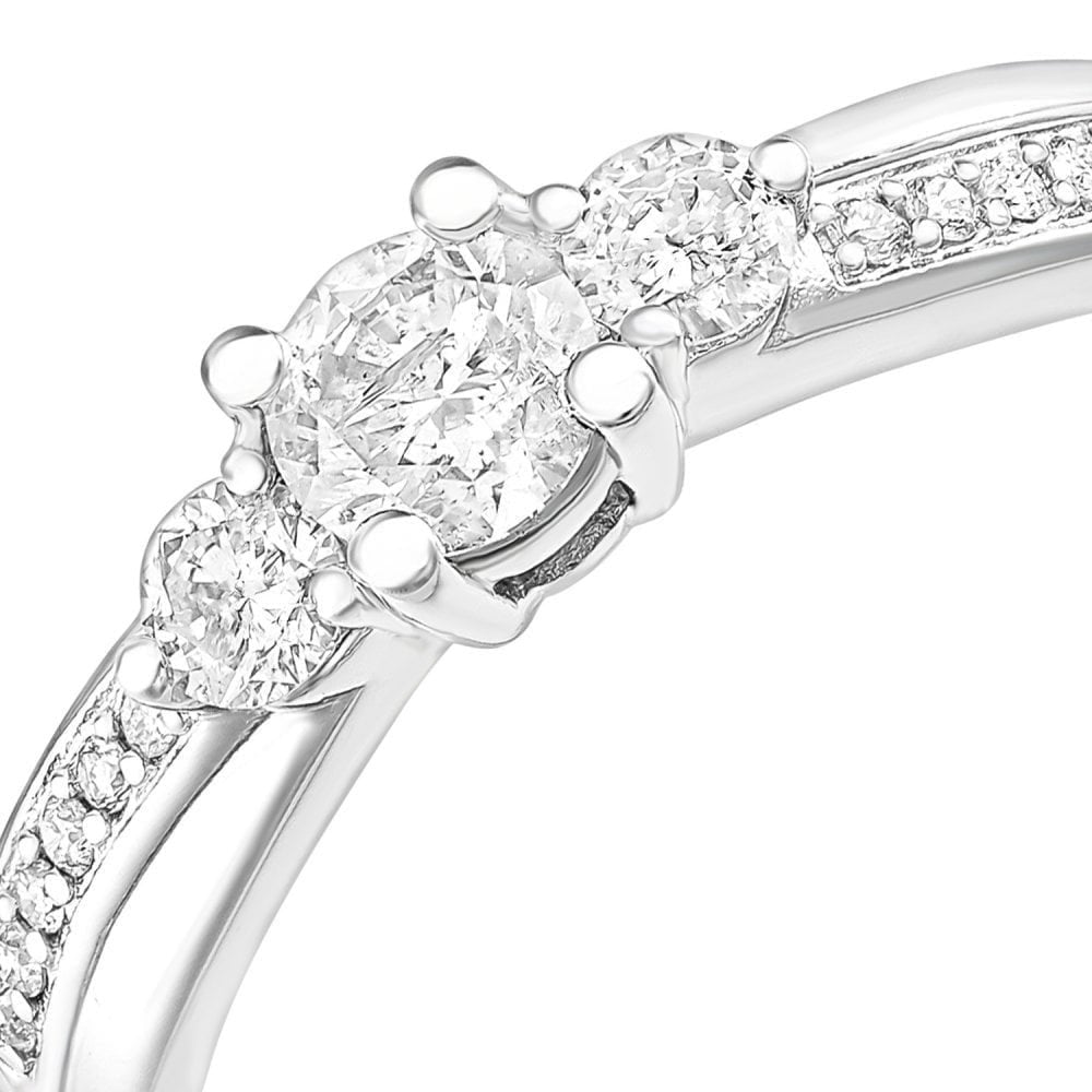 18ct White Gold 0.50ct Diamond Engagement Ring