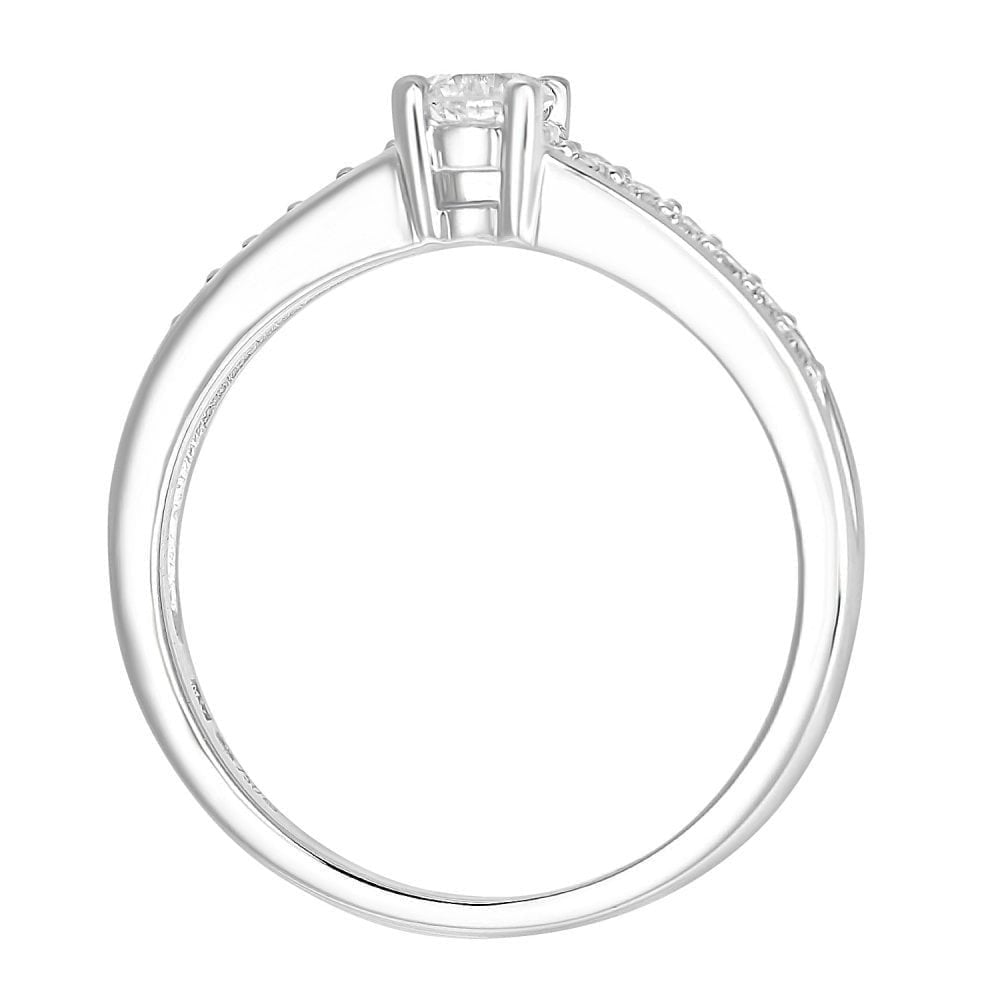 18ct White Gold 0.33ct Diamond Engagement Ring