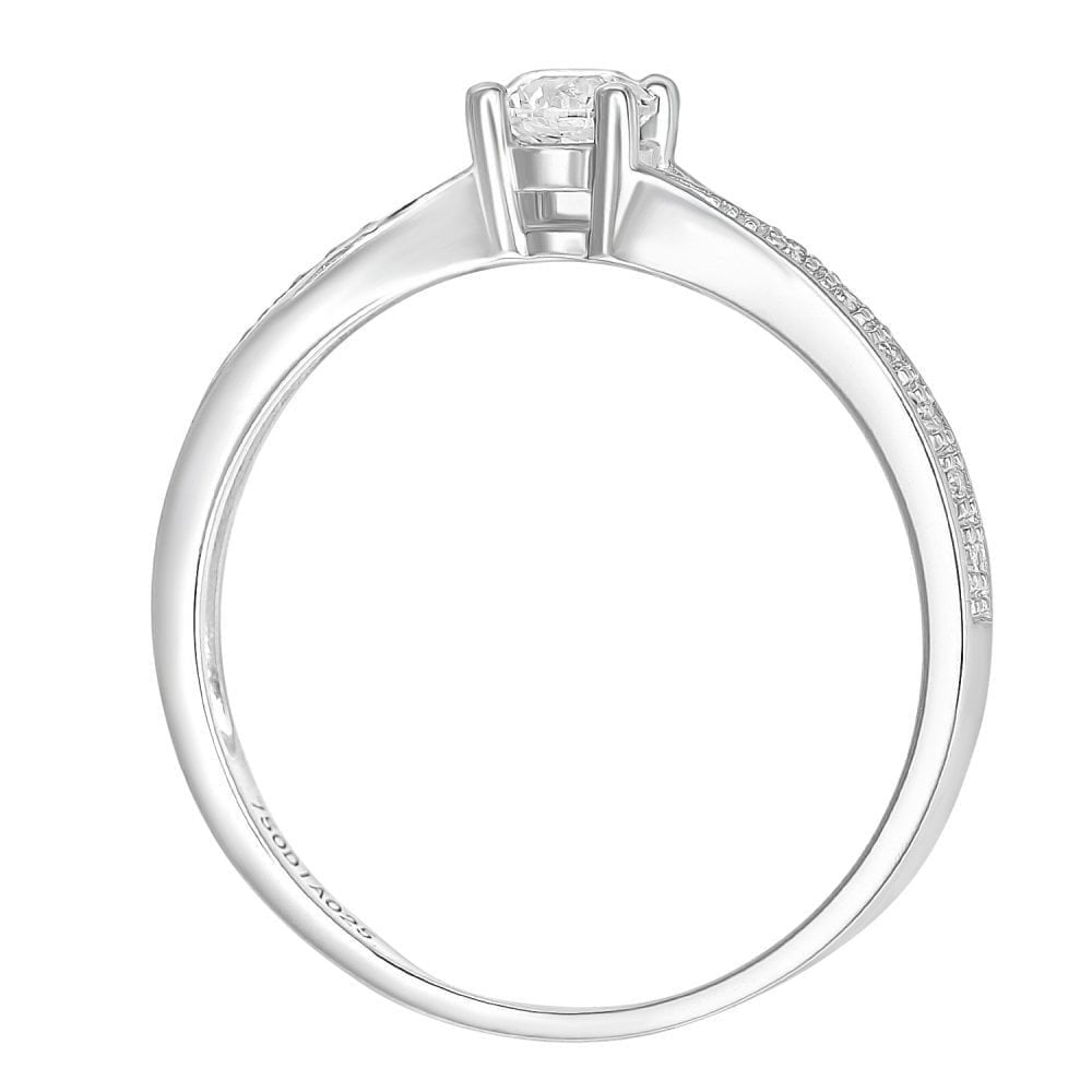 18ct White Gold 0.25ct Diamond Engagement Ring