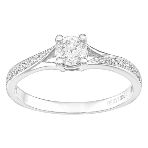 18ct White Gold 0.50ct Diamond Engagement Ring