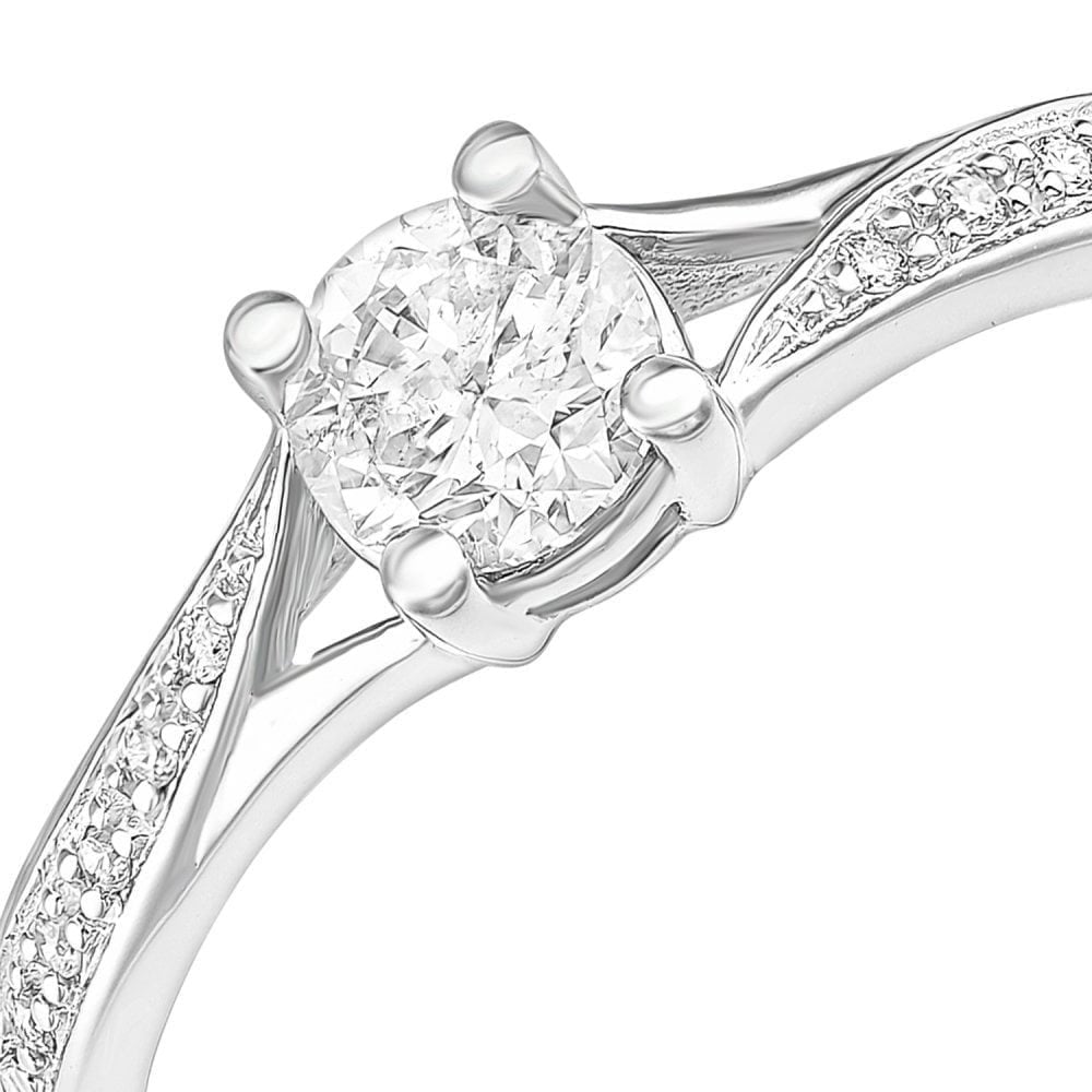 18ct White Gold 0.50ct Diamond Engagement Ring