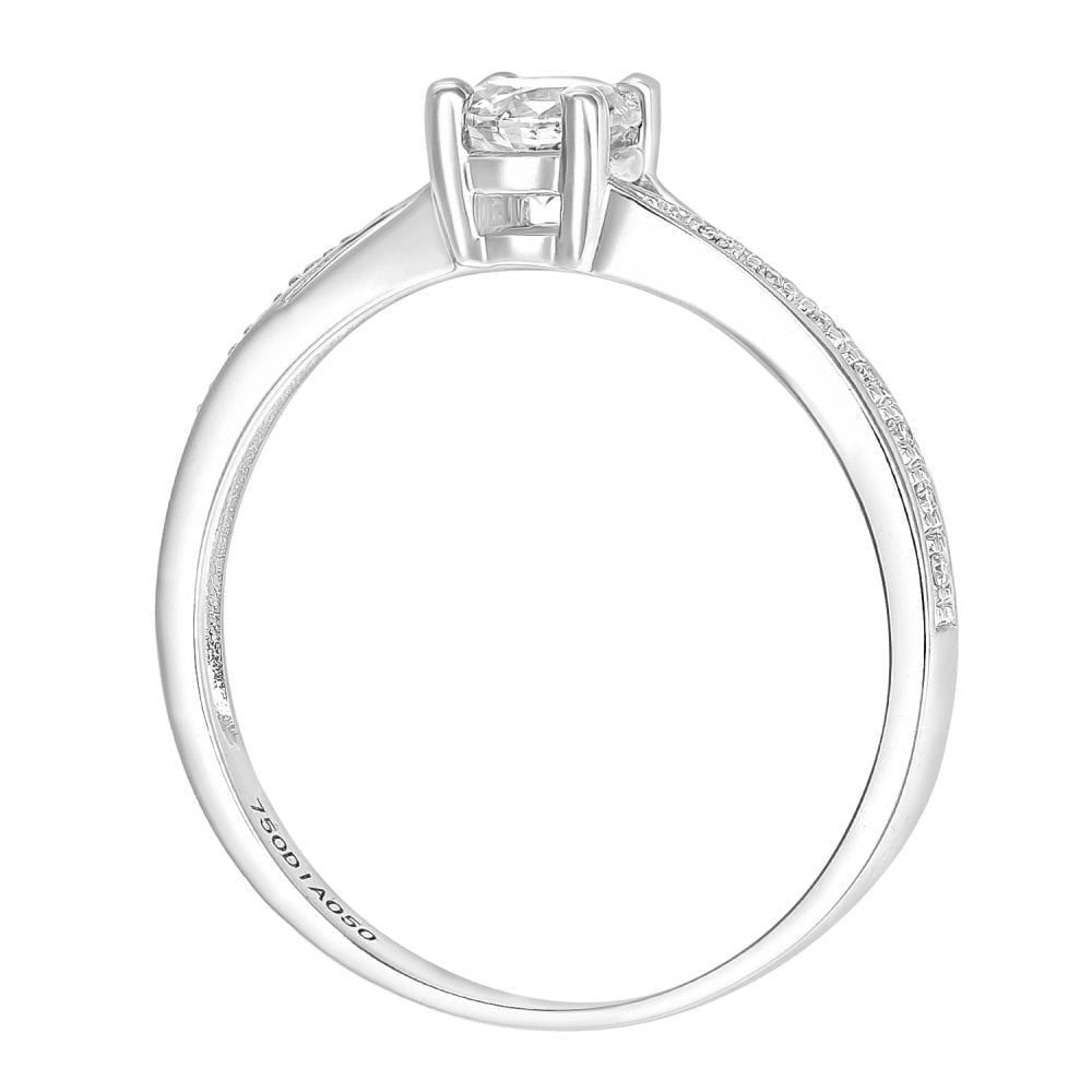 18ct White Gold 0.50ct Diamond Engagement Ring