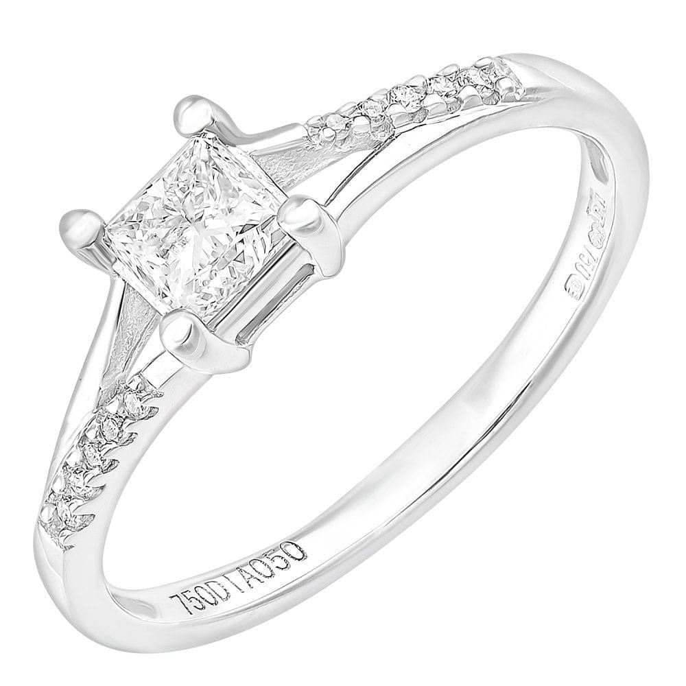 18ct White Gold 0.50ct Diamond Engagement Ring