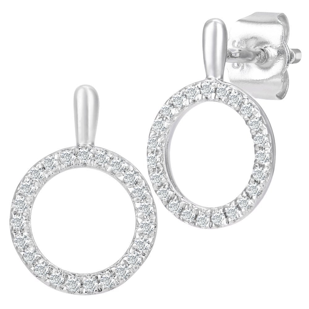 Diamond Stud Earrings - detail view | Prime Jewellery