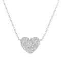 Diamond Cluster Necklace 9ct White Gold | Prime Jewellery