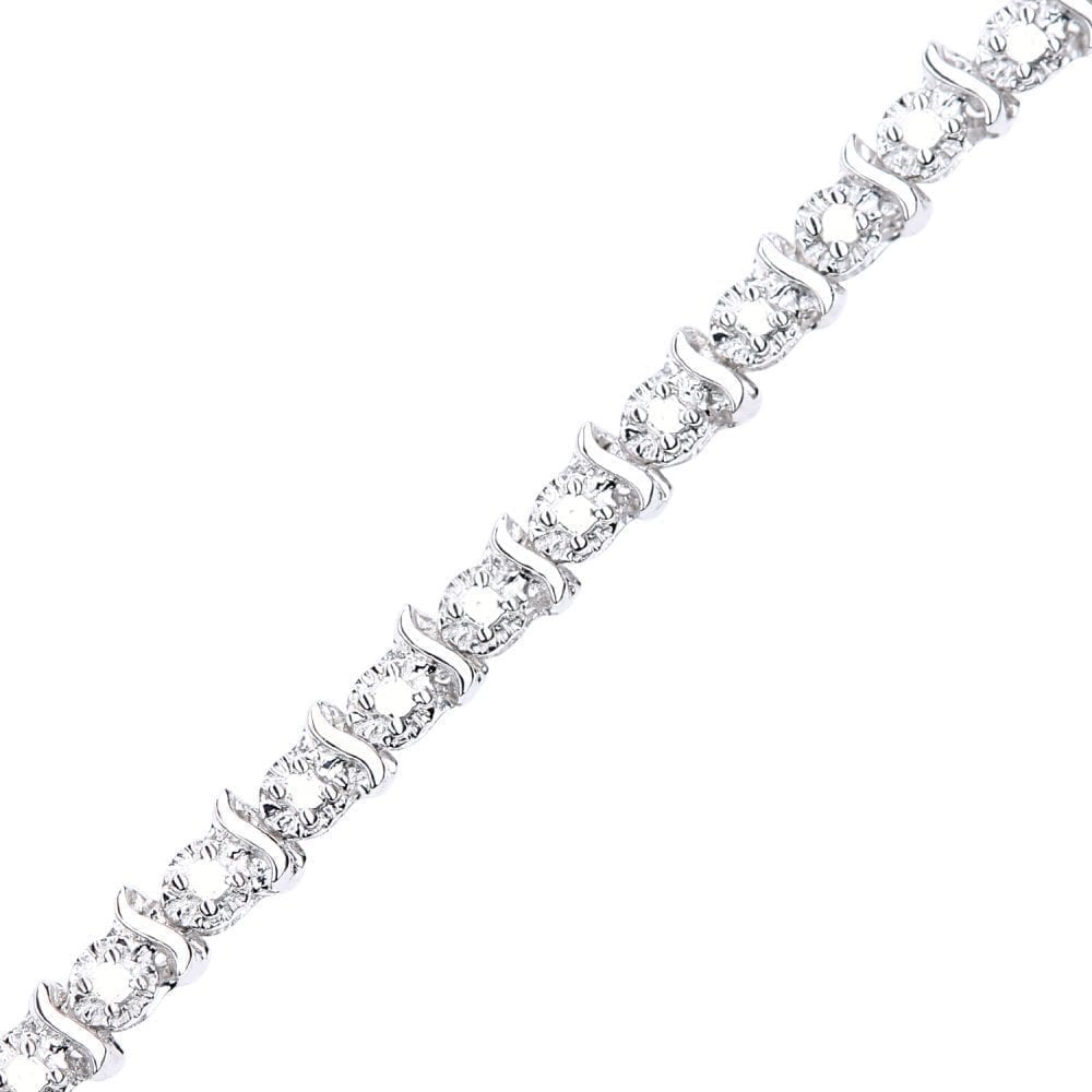 Diamond Tennis Bracelet - detail view | Prime Jewellery