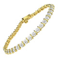 9ct Gold 0.50 Carat Natural Diamond Tennis Bracelet I2-I3 H-I Size 7.25 Inch