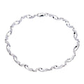 9ct White Gold Natural Diamond Bracelet
