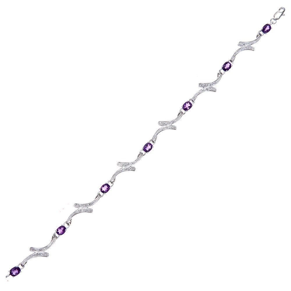 Amethyst Bracelet - detail view | Prime Jewellery