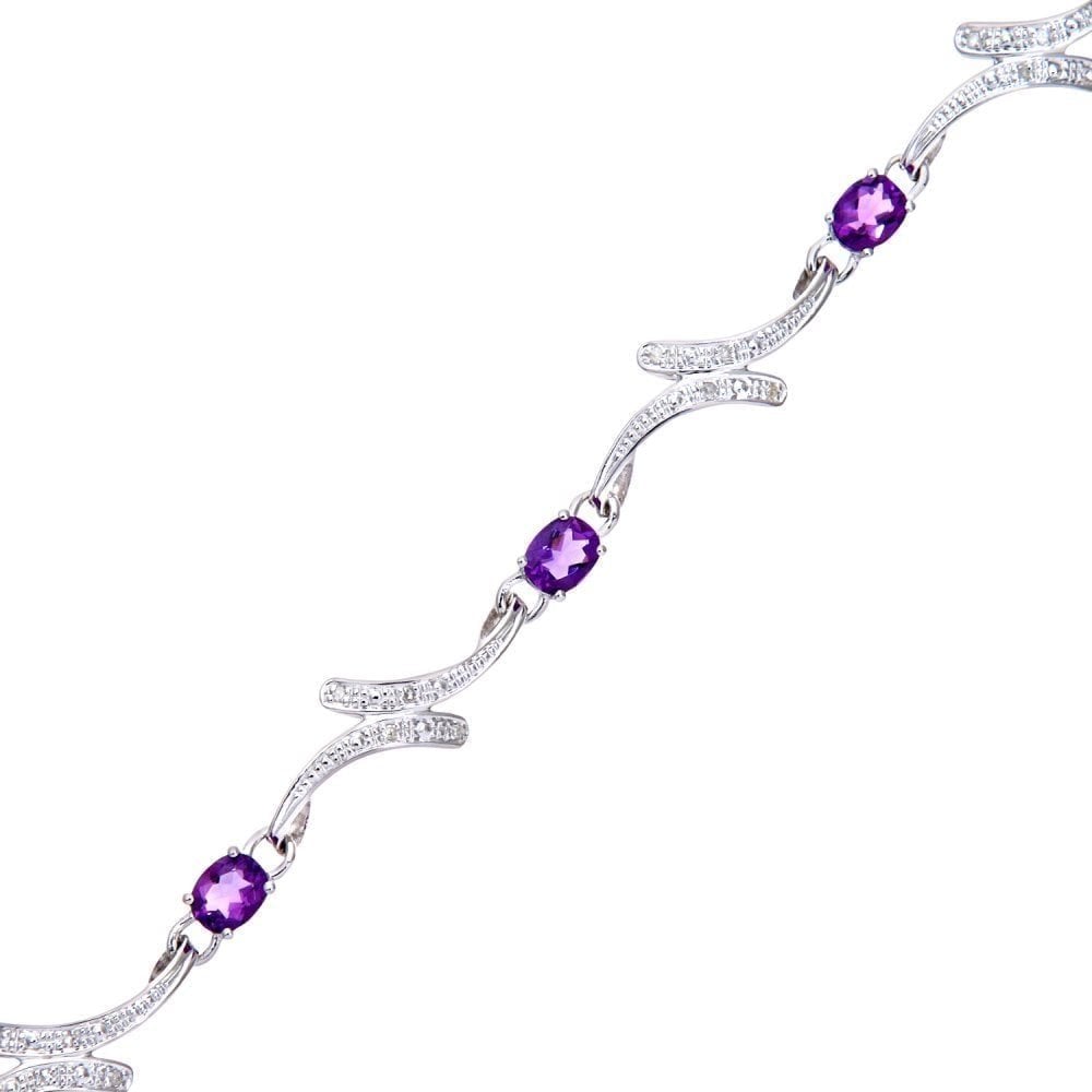 Amethyst Bracelet - detail view | Prime Jewellery