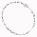 9ct White Gold 1.15ct Natural Diamond Tennis Bracelet