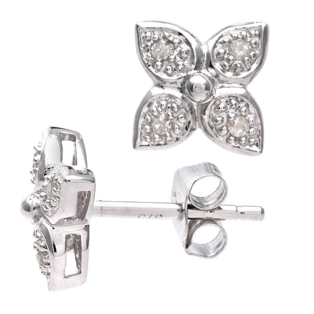 Diamond Stud Earrings - detail view | Prime Jewellery