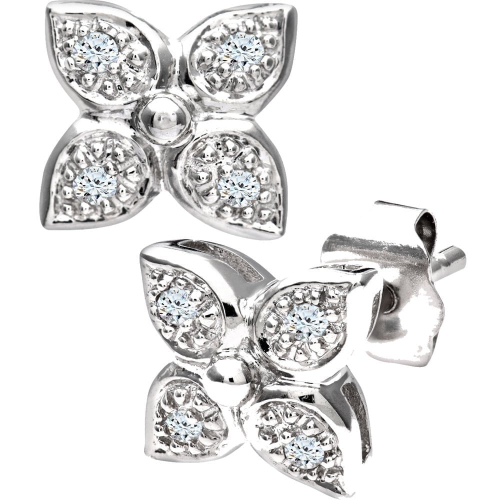 Diamond Stud Earrings - detail view | Prime Jewellery