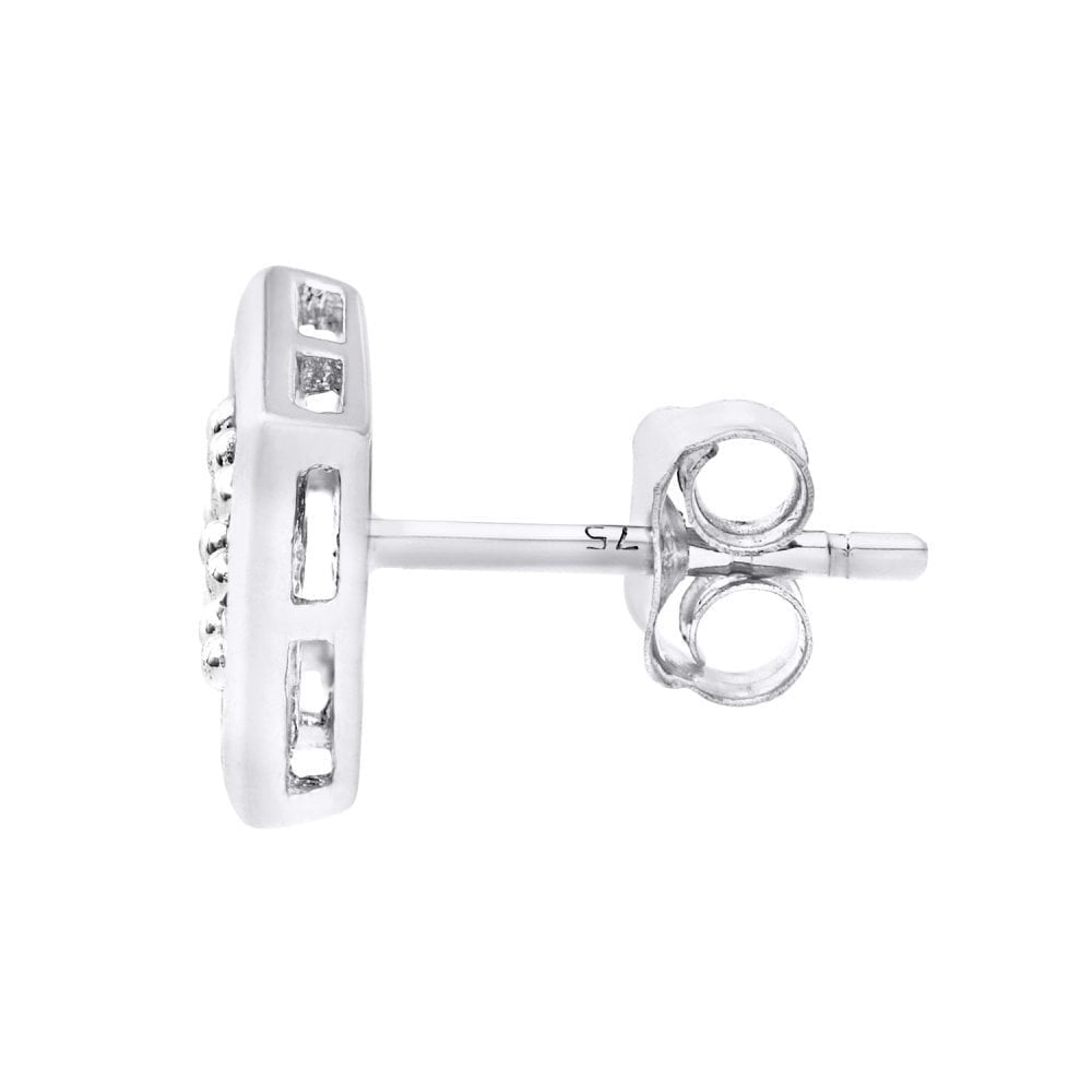 Diamond Stud Earrings - detail view | Prime Jewellery