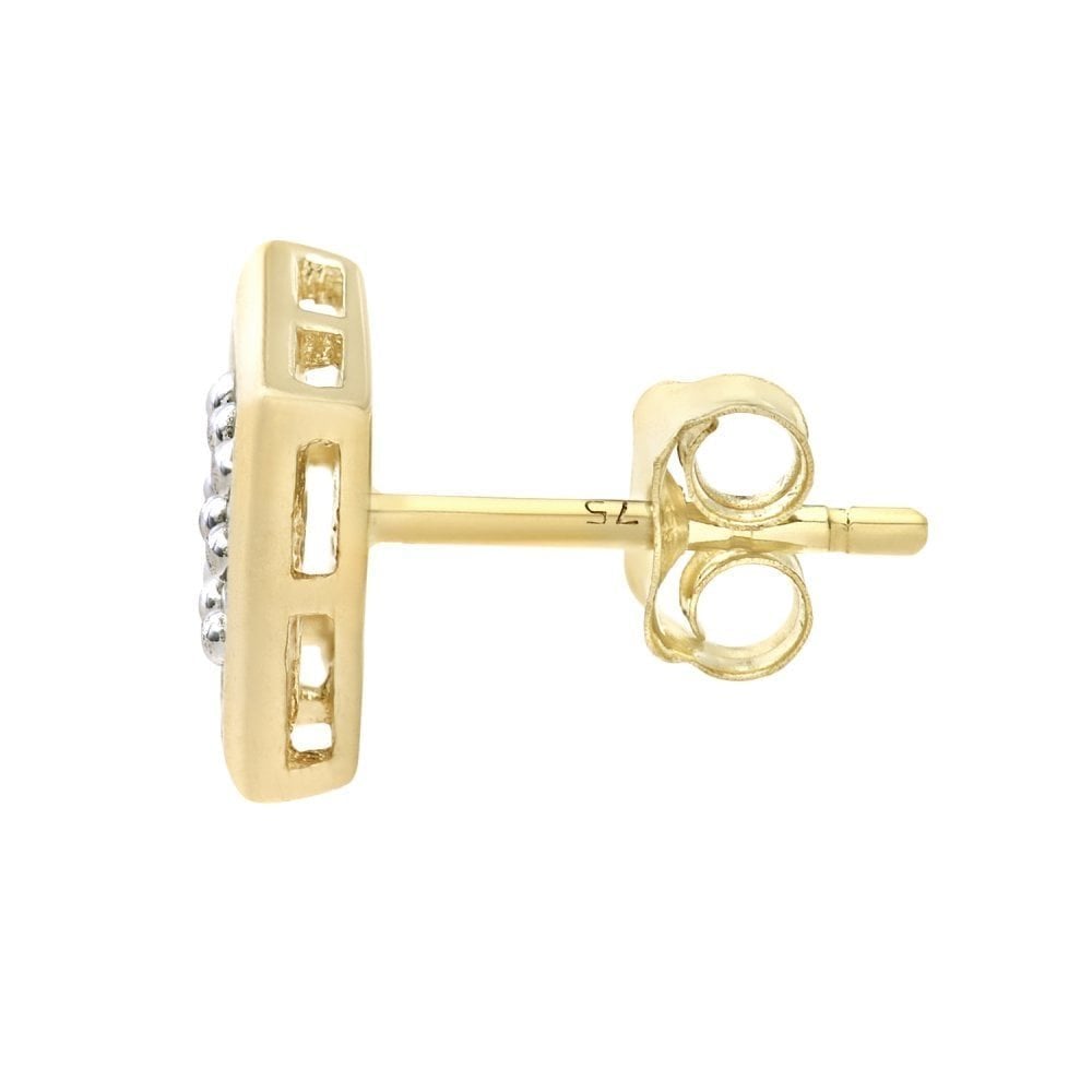Diamond Stud Earrings - detail view | Prime Jewellery