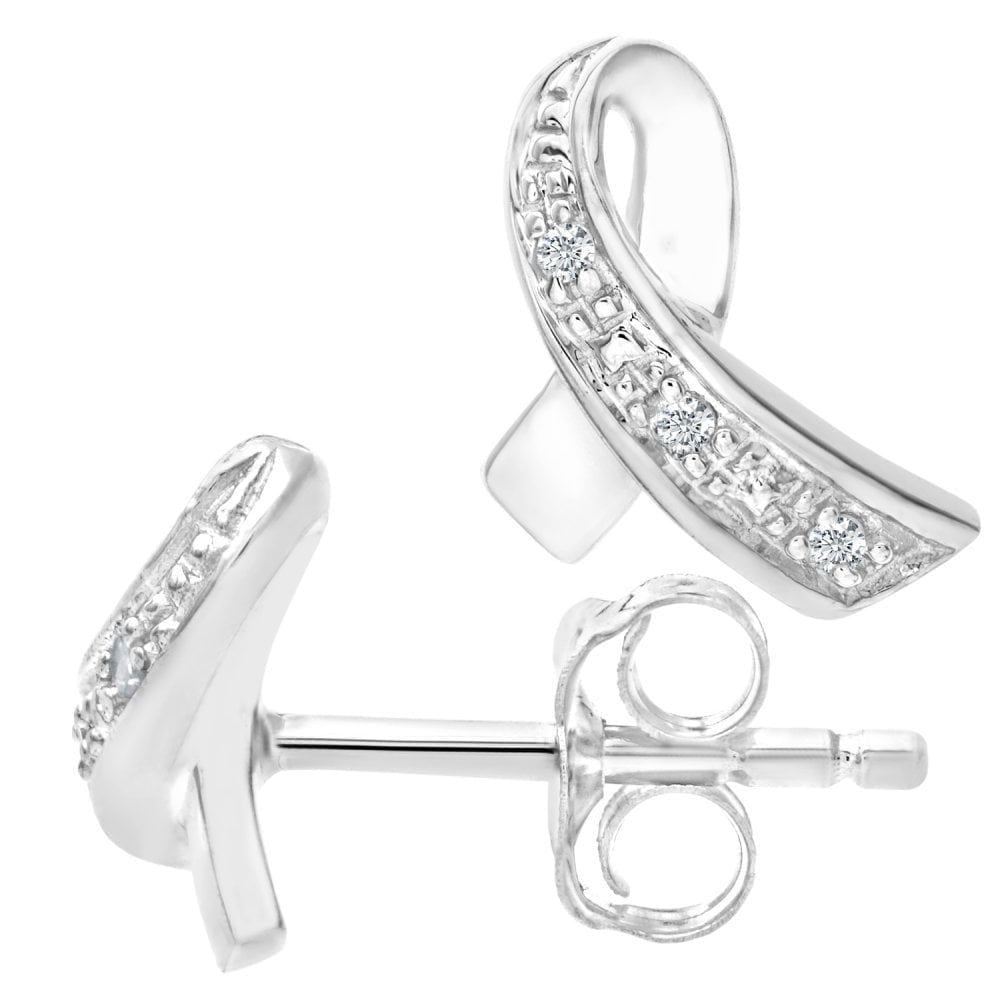 Diamond Stud Earrings - detail view | Prime Jewellery
