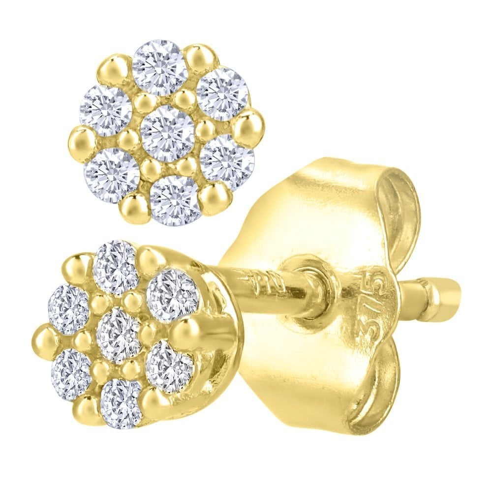 Diamond Stud Earrings - detail view | Prime Jewellery