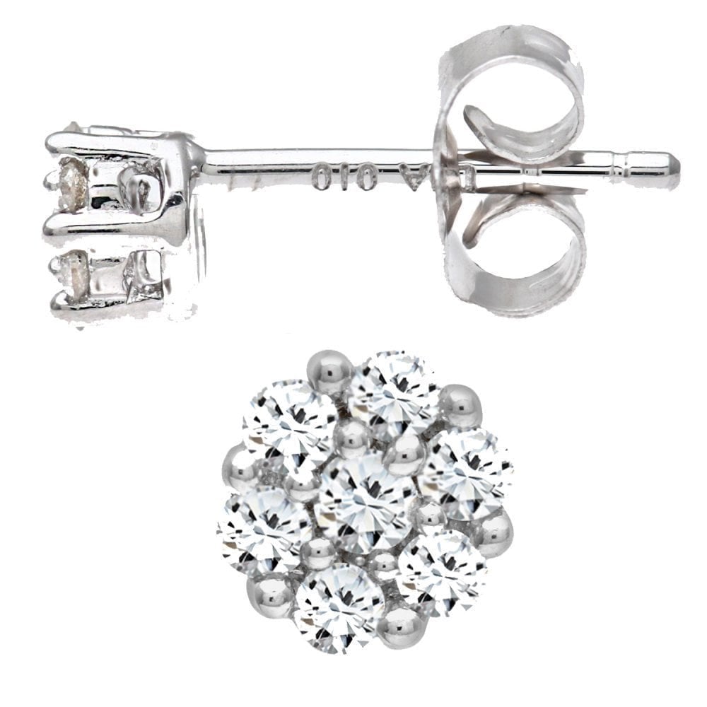Diamond Stud Earrings - detail view | Prime Jewellery