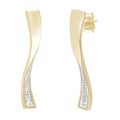 Diamond Drop Earrings 9ct Gold | Prime Jewellery