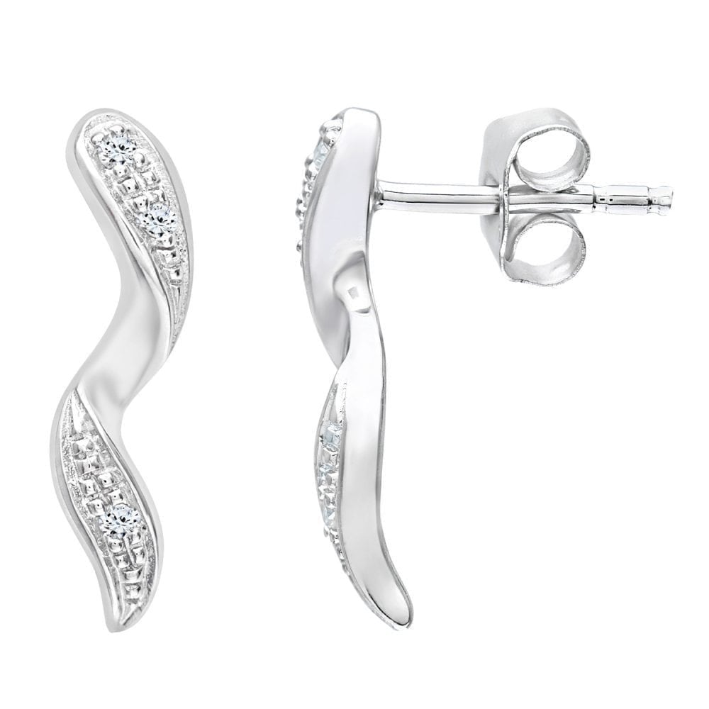 Diamond Twist Drop - detail view | Prime Jewellery