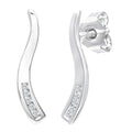 Diamond Drop Earrings 9ct White Gold | Prime Jewellery