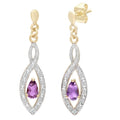 Amethyst Earrings 9ct Yellow Gold | Prime Jewellery