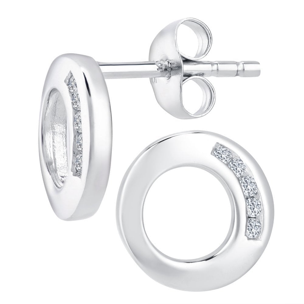 Diamond Stud Earrings - detail view | Prime Jewellery