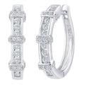 Diamond Hoop Earrings 9ct White Gold | Prime Jewellery