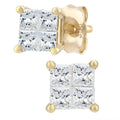 Diamond Solitaire Stud Earrings 9ct Gold | Prime Jewellery