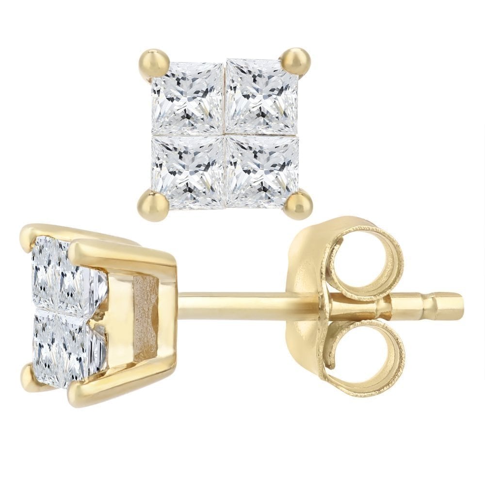 Diamond Stud Earrings - detail view | Prime Jewellery