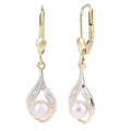 Pearl Drop Earrings 9ct Yellow Gold | Prime Jewellery