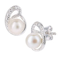 Pearl Stud Earrings 9ct White Gold | Prime Jewellery