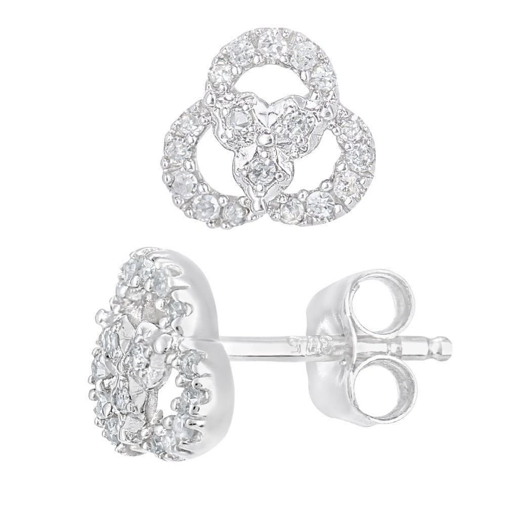 Diamond Stud Earrings - detail view | Prime Jewellery