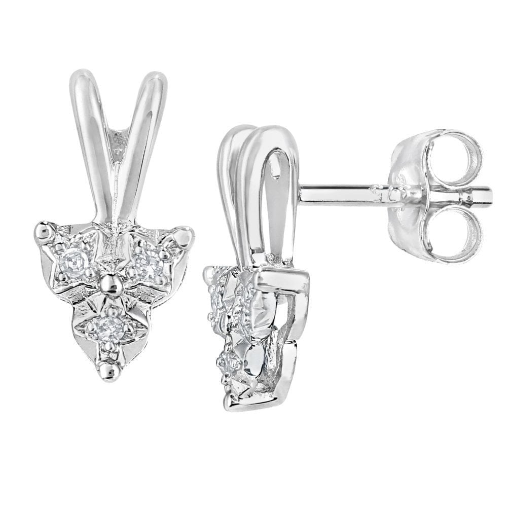 Diamond Stud Earrings - detail view | Prime Jewellery