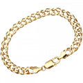 9ct Yellow Gold Double Curb Bracelet
