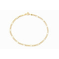 9ct Yellow Gold Figaro Bracelet