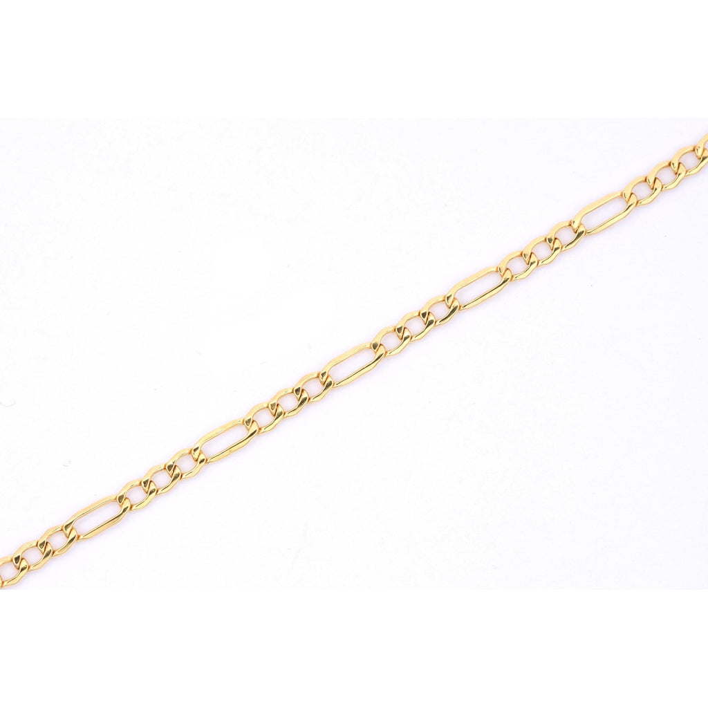 9ct Yellow Gold Figaro Bracelet